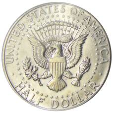 Монета 1/2 доллара (50 центов) 1967 года США (реверс)