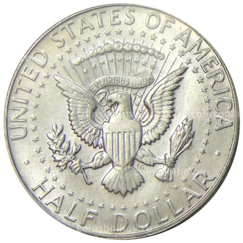 Монета 1/2 доллара (50 центов) 1967 года США (вид 2)