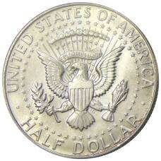 Монета 1/2 доллара (50 центов) 1967 года США (реверс)