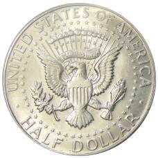 Монета 1/2 доллара (50 центов) 1967 года США (реверс)