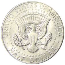 Монета 1/2 доллара (50 центов) 1967 года США (реверс)