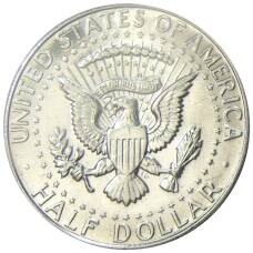 Монета 1/2 доллара (50 центов) 1967 года США (реверс)