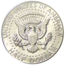 Монета 1/2 доллара (50 центов) 1967 года США (реверс)
