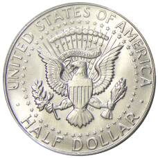 Монета 1/2 доллара (50 центов) 1968 года D США (реверс)