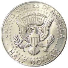 Монета 1/2 доллара (50 центов) 1968 года D США (реверс)