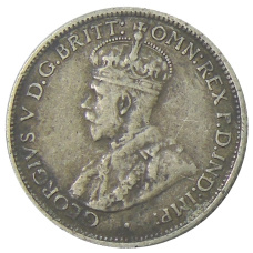 Монета 6 пенсов 1936 года Австралия (реверс)