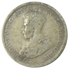 Монета 6 пенсов 1928 года Австралия (реверс)