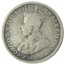 Монета 6 пенсов 1921 года Австралия (реверс)