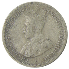 Монета 6 пенсов 1921 года Австралия (реверс)