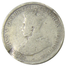 Монета 6 пенсов 1926 года Австралия (реверс)