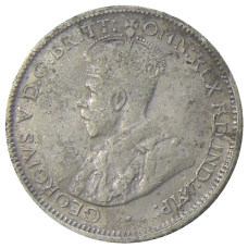 Монета 6 пенсов 1926 года Австралия (реверс)