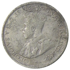 Монета 6 пенсов 1926 года Австралия (реверс)