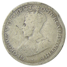 Монета 6 пенсов 1920 года Австралия (реверс)