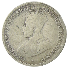 Монета 6 пенсов 1920 года Австралия (реверс)