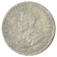 Монета 6 пенсов 1918 года Австралия (реверс)