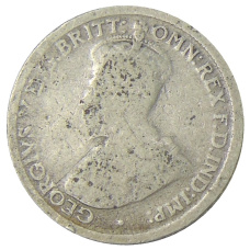 Монета 6 пенсов 1917 года Австралия (реверс)