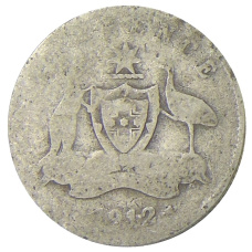 Монета 6 пенсов 1912 года Австралия (аверс)