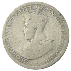 Монета 6 пенсов 1911 года Австралия (реверс)