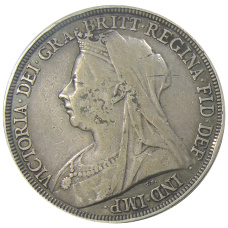 Монета 1 крона 1896 года Великобритания (реверс)