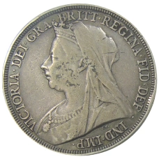 Монета 1 крона 1896 года Великобритания (реверс)