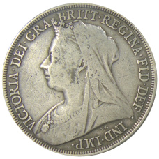 Монета 1 крона 1895 года Великобритания (реверс)