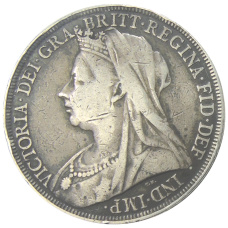 Монета 1 крона 1895 года Великобритания (реверс)