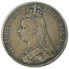 Монета 1 крона 1892 года Великобритания (реверс)