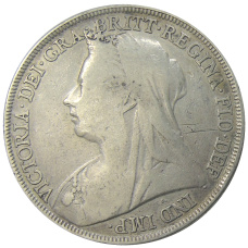 Монета 1 крона 1894 года Великобритания (реверс)