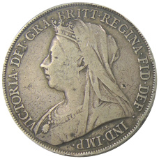 Монета 1 крона 1898 года Великобритания (реверс)