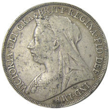 Монета 1 крона 1896 года Великобритания (реверс)