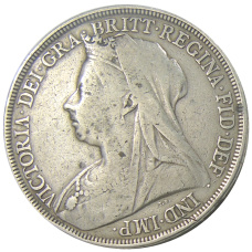 Монета 1 крона 1897 года Великобритания (реверс)