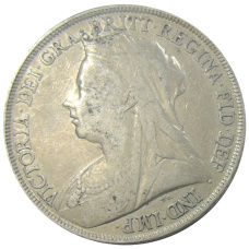 Монета 1 крона 1894 года Великобритания (реверс)