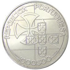 Монета 1000 эскудо 1998 года Португалия «75 лет Лиге Комбатанты» (реверс)