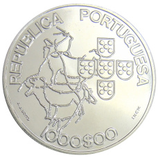 Монета 1000 эскудо 2000 года Португалия «Председательство Португалии в совете ЕС» (реверс)