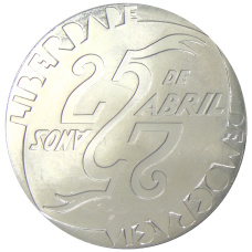 Монета 1000 эскудо 1999 года Португалия «25 лет Революции 25 апреля» (аверс)