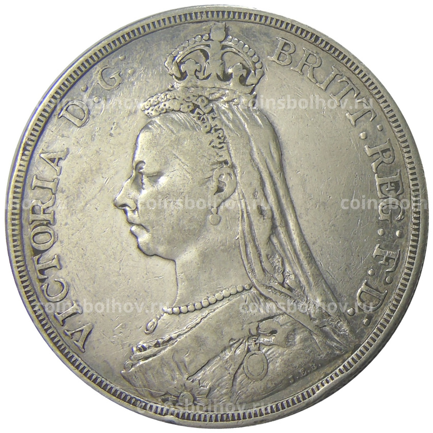 Монета 1 крона 1887 года Великобритания (вид 2)