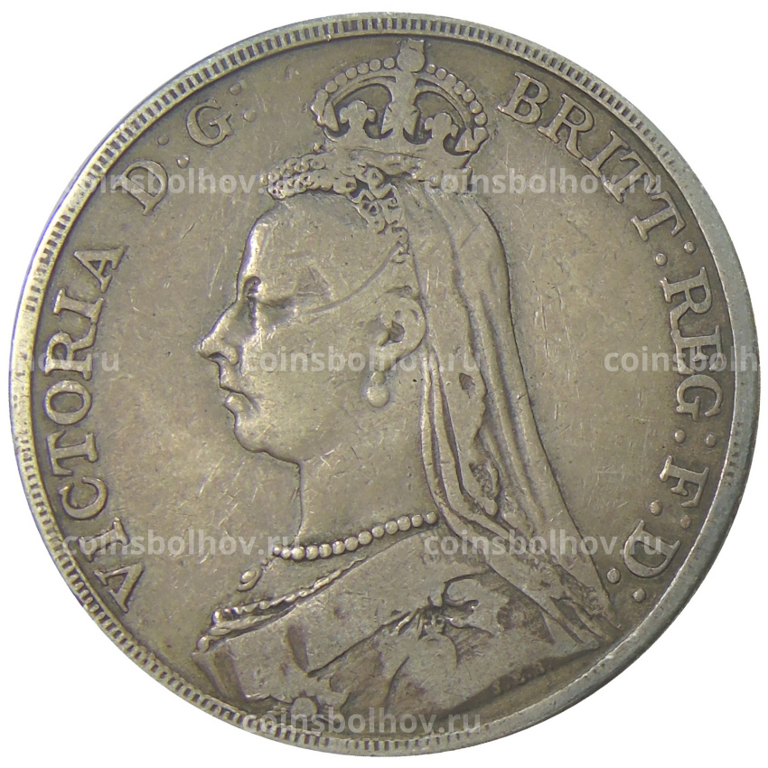 Монета 1 крона 1890 года Великобритания (вид 2)