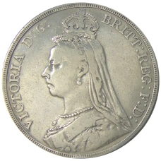 Монета 1 крона 1892 года Великобритания (реверс)