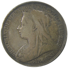 Монета 1 крона 1896 года Великобритания (реверс)