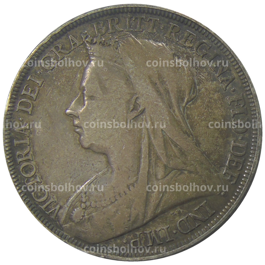 Монета 1 крона 1896 года Великобритания (вид 2)
