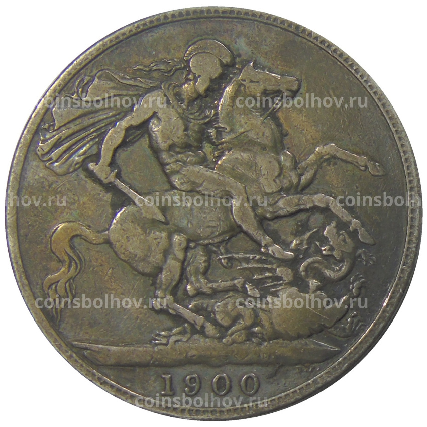 Монета 1 крона 1900 года Великобритания