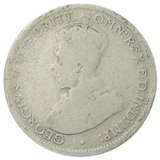 Монета 6 пенсов 1916 года Австралия (реверс)
