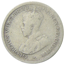 Монета 6 пенсов 1921 года Австралия (реверс)