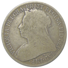 Монета 1 флорин (2 шиллинга) 1901 года Великобритания (реверс)