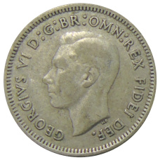 Монета 6 пенсов 1951 года Австралия (реверс)