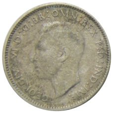 Монета 6 пенсов 1946 года Австралия (реверс)