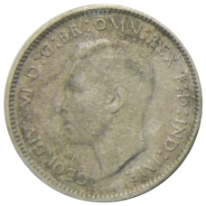 Монета 6 пенсов 1946 года Австралия (реверс)
