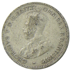 Монета 3 пенса 1936 года Австралия (реверс)