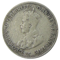 Монета 3 пенса 1936 года Австралия (реверс)