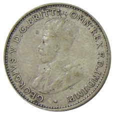 Монета 3 пенса 1936 года Австралия (реверс)